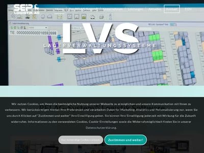 Website von SEP Logistik AG