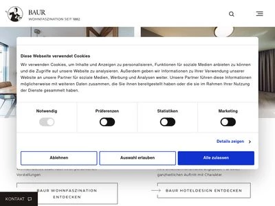 Website von BAUR WohnFaszination GmbH