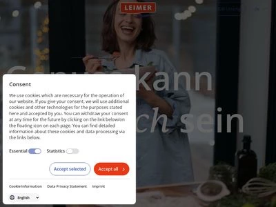 Website von LEIMER KG