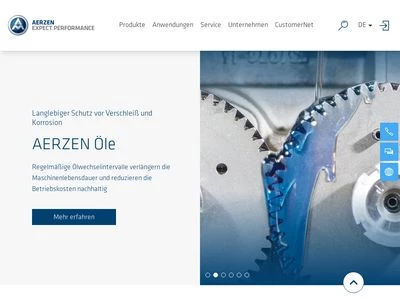 Website von Aerzener Maschinenfabrik GmbH