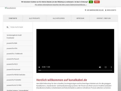 Website von Hradil Spezialkabel GmbH