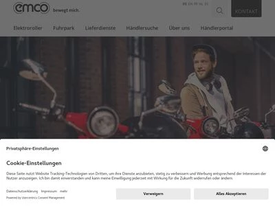 Website von emco electroroller GmbH 