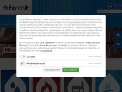 Website von Fermit GmbH