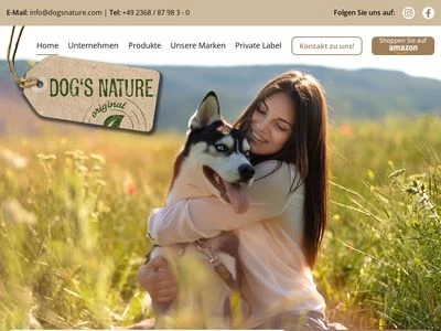 Website von DOG’S NATURE GmbH