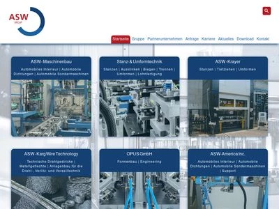 Website von ASW-Haller GmbH