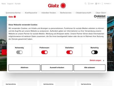 Website von Glatz AG