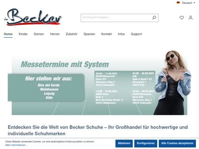 Website von Import-Grosshandel - Becker GmbH