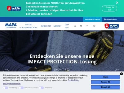 Website von MAPA SAS