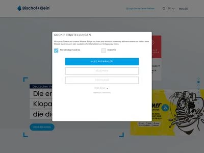 Website von Bischof + Klein SE & Co. KG