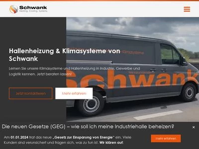 Website von Schwank GmbH