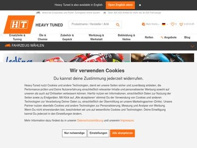 Website von Heavy-Tuned GmbH