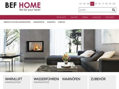 Website von BeF Home, s.r.o.