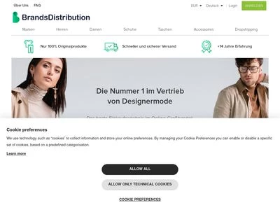 Website von Brandsdistribution