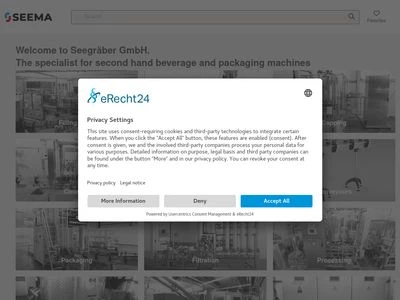 Website von Seegräber GmbH