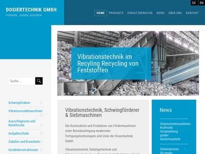 Website von Dosiertechnik GmbH