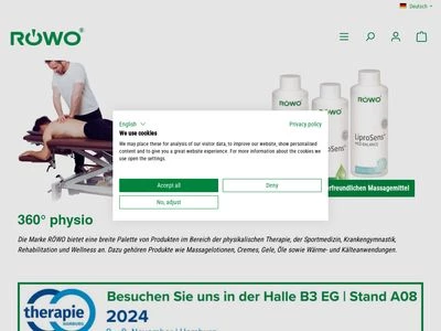 Website von Sportomed GmbH