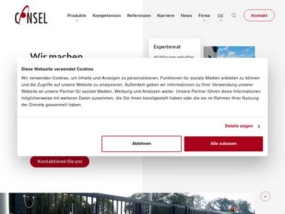 Website von Consel Group AG