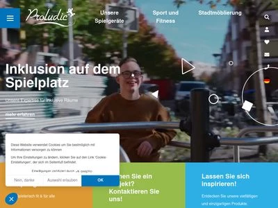 Website von Proludic GmbH