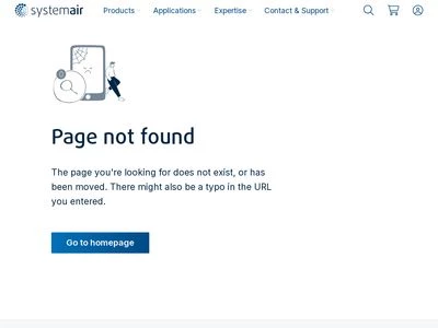 Website von Systemair GmbH