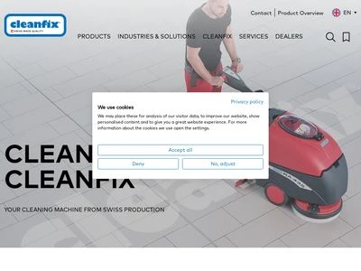 Website von Cleanfix Reinigungssysteme AG