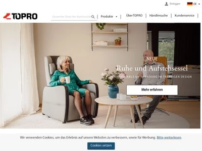 Website von TOPRO GmbH