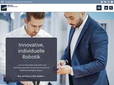 Website von Müller Maschinentechnik GmbH