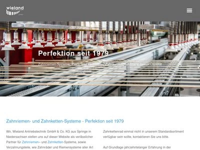 Website von Wieland-Antriebstechnik GmbH & Co. KG