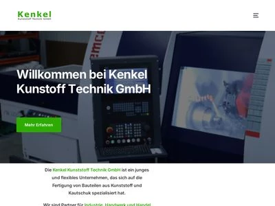 Website von Kenkel Kunststoff Technik GmbH