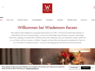 Website von Wiedemann GmbH