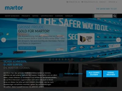 Website von Martor KG