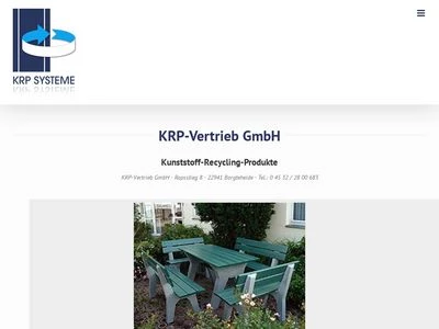 Website von KRP-Vertrieb GmbH