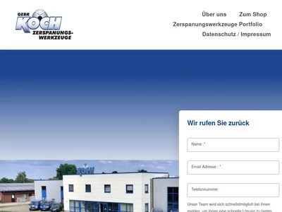 Website von Gebr. Koch GmbH