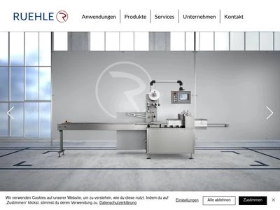 Website von Rühle & Co. Maschinenbau GmbH