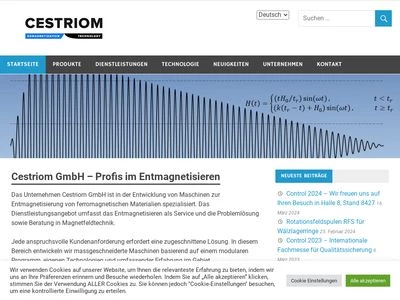 Website von Cestriom GmbH