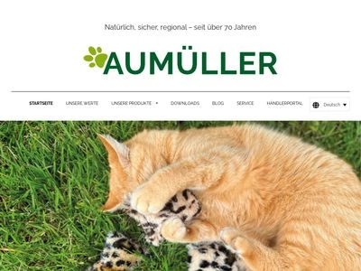 Website von Aumüller Korbwaren GmbH & Co. KG