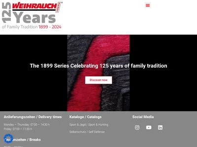 Website von Weihrauch & Weihrauch Sport GmbH & Co. KG