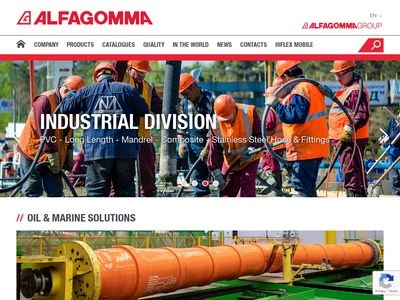 Website von Alfagomma Germany GmbH