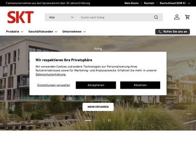 Website von Spreewald Kommunikationstechnik GmbH