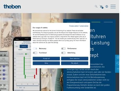 Website von Theben AG