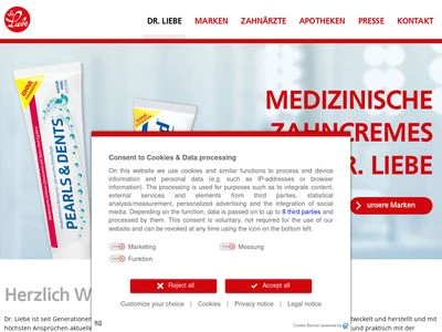 Website von Dr. Rudolf Liebe Nachf. GmbH & Co. KG