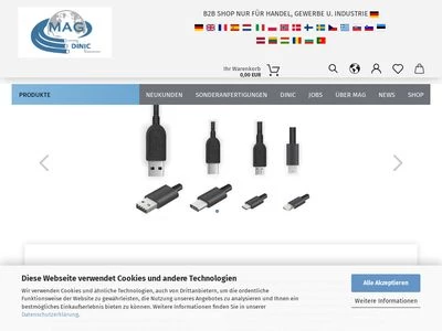 Website von MAG GmbH