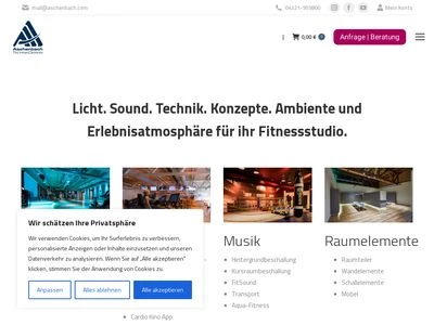 Website von Aschenbach Audio Team GmbH & Co KG