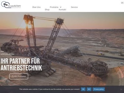 Website von Grupp&Stahl GmbH