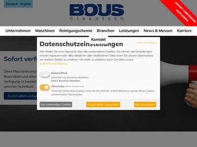 Website von Apparatebau Clemens Bous GmbH & Co. KG