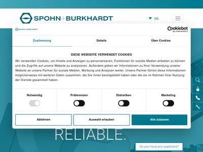 Website von Spohn & Burkhardt GmbH & Co. KG