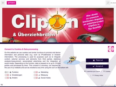 Website von pricon GmbH & Co.KG