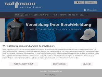 Website von Heribert Sohlmann GmbH