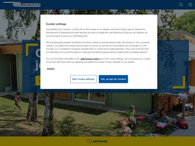 Website von CONTAINEX Container-Handelsgesellschaft m.b.H.