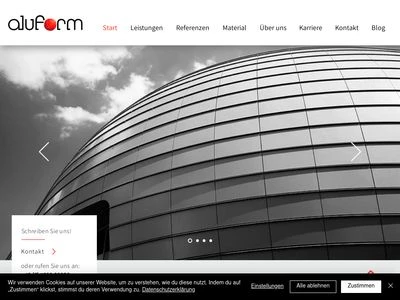 Website von Aluform System GmbH & Co. KG