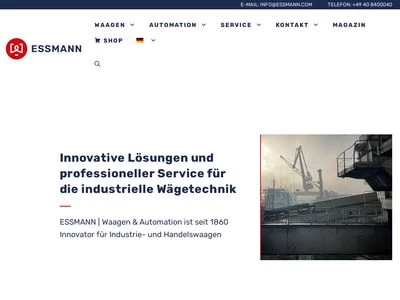 Website von WHI Wägetechnik für Handel und Industrie GmbH & Co. KG